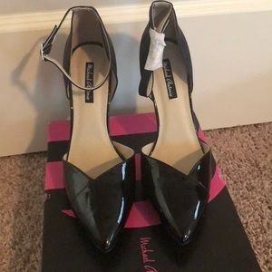 Black Pointed Toe Ankle Strap